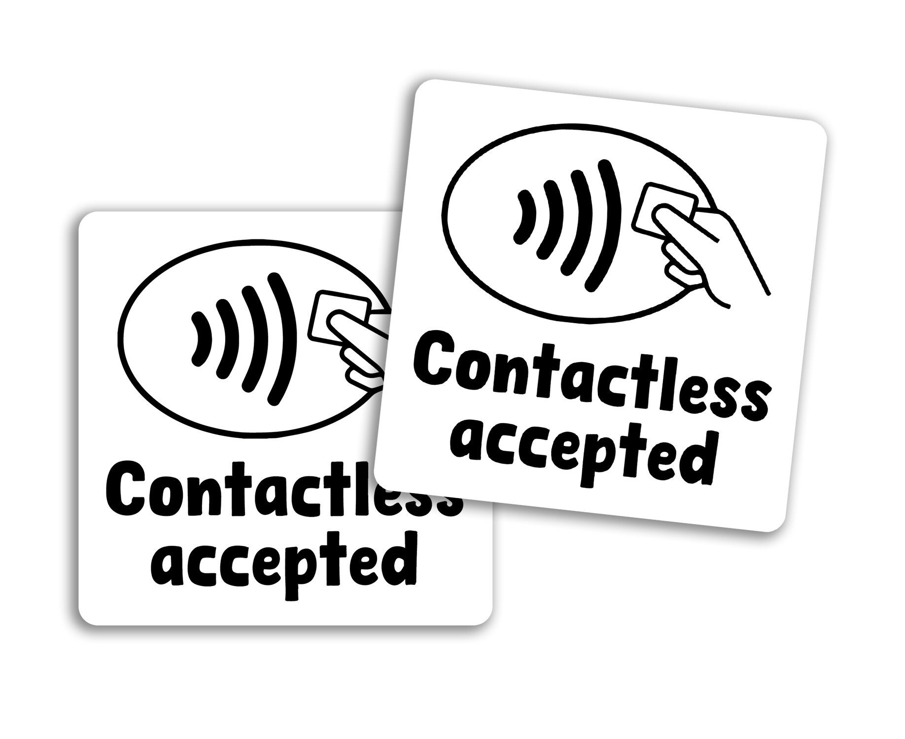 Accepting Payments 2025 Accept All Major Card Payments A4 Size Stickers ...