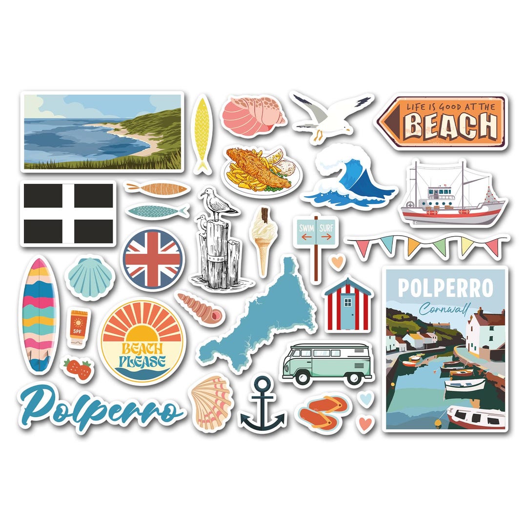 A5 Aufkleberbogen Great Yarmouth – Glänzende Vinyl-Aufkleber, 100 Mikron, Für Auto, Laptop & Scrapbooking