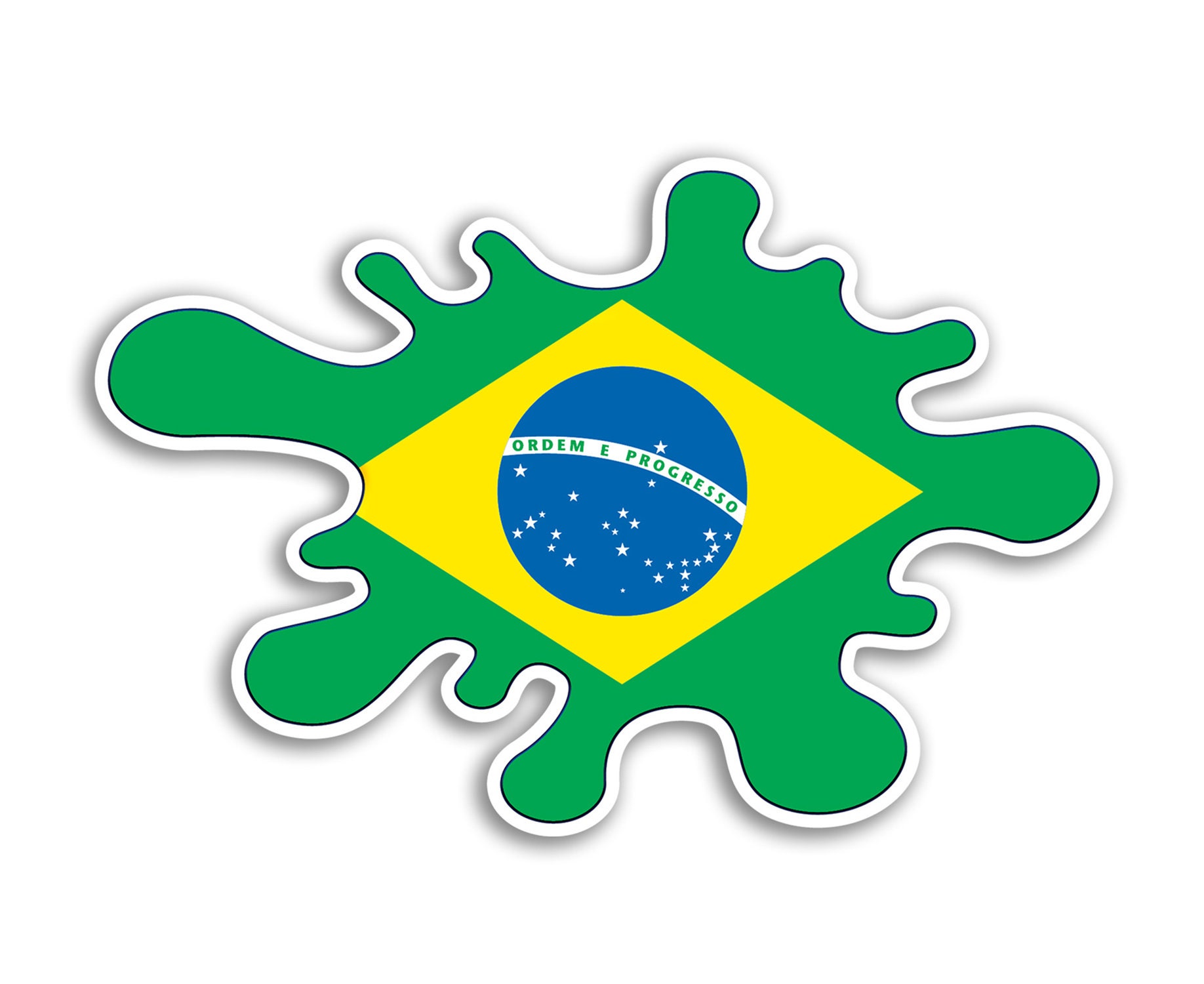 6 x 10 cm Adesivi in vinile Brasile - Mappa di viaggio della città del paese verde brasiliano Bandiera Bagagli per le vacanze Uomo Donna Ragazzi Ragazze Regalo di design #78861 - Italia