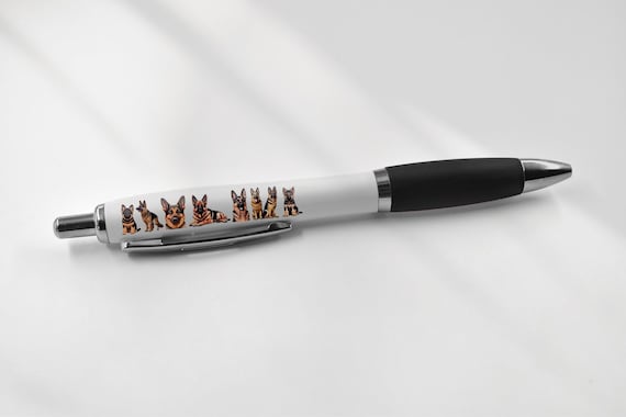 1 X German Shepherd Black Pen Alsatian Dogs Puppy Pets Animals Joke Stationary School Teacher Christmas Birthday Friend Girls Boys 81240 Etsy Canada