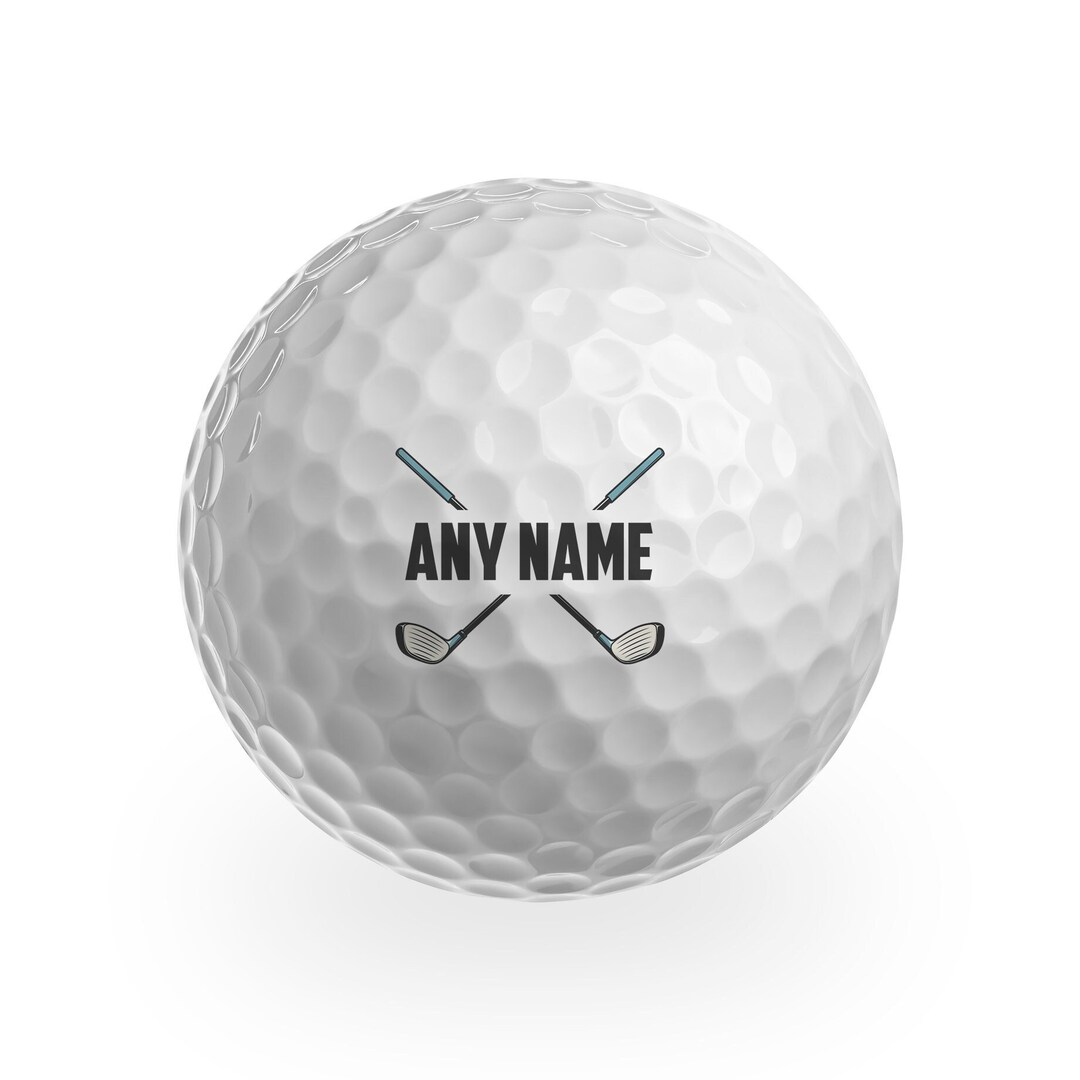 3 X Custom Personalised Name Golf Balls Birthday Golfing Club Sport