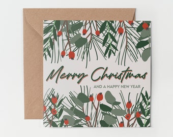 1 X Greeting Card - Merry Christmas Snow Globe Festive Xmas Seasons Greetings Friend Neighbours Kids Family Mum Dad Secret Santa Gift #79226 - View #5