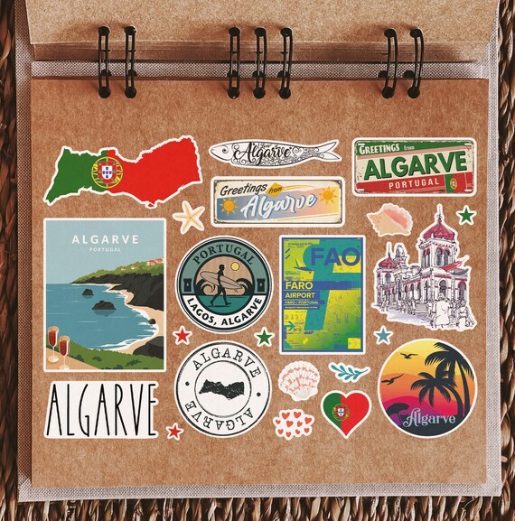 Lisbonne Portugal Vinyle Autocollant Carnet De Voyage