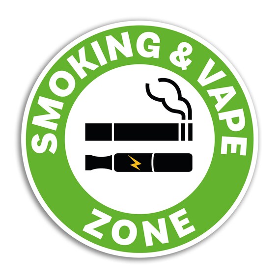 2 X 10cm Smoking Vaping Zone Sign Vinyl Stickers - Warning Vape Smoke  Office Workplace Health & Safety Luggage Gift Boy Girls Sticker #78817 -  Etsy Canada