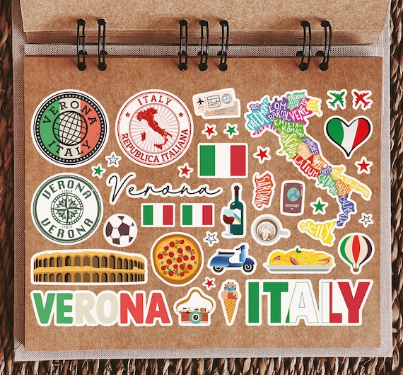 VAEIORP 4 Vellen Italiaanse Toetsenbord Stickers – Geschikt Voor Alle Standaard Toetsenborden, Eenvoudig Aan Te Brengen En Te Verwijderen