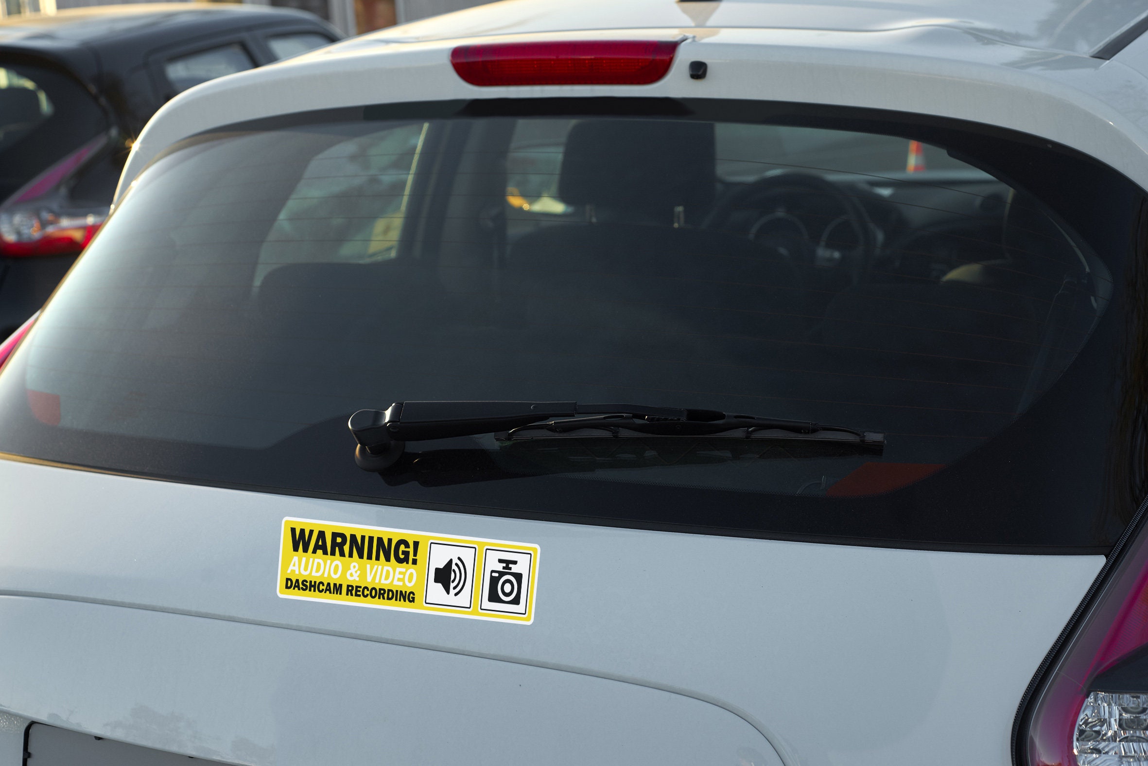 thumbnail image 2 of PopArt Dash Cam Recording Sticker Decal – Set Of 2, Waterproof Vinyl Warning Sign For Car Window 2 of 6