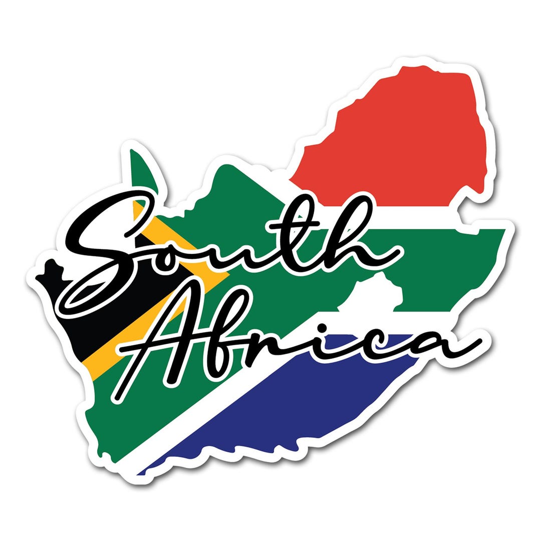 2 X 10cm South Africa Flag Vinyl Stickers - Map Travel World Country ...