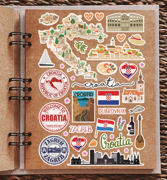 Sticker Mural Vinyle Croatie – Décoration Murale Personnalisée – CustoMonsterDesigns