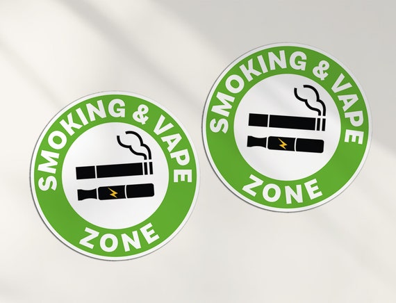 2 X 10cm Smoking Vaping Zone Sign Vinyl Stickers - Warning Vape Smoke  Office Workplace Health & Safety Luggage Gift Boy Girls Sticker #78817