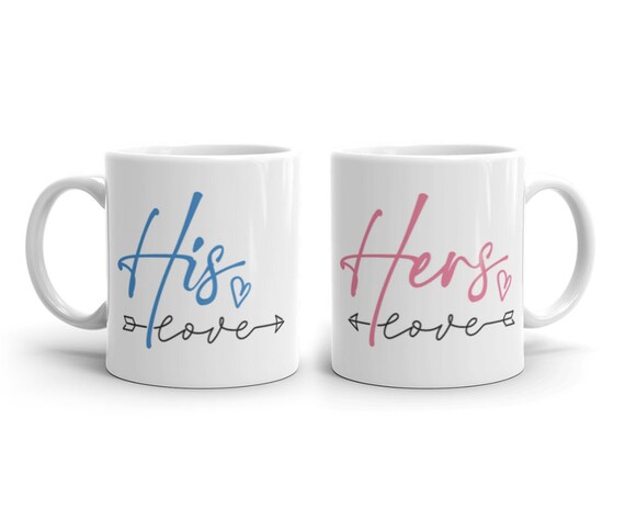 Set 2 Tazze Mr E Mrs Per Coppie - Regalo Di Nozze O Fidanzamento, In Ceramica, Lavabili In Lavastoviglie - Foto 1