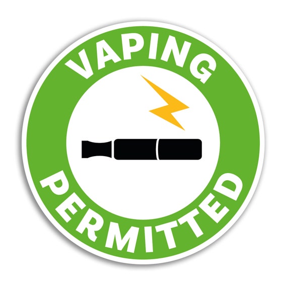 smoke vape zone 2 X 10cm Vaping Sign Vinyl Stickers - Permitted Office Workplace Health & Safety Luggage Gift Boy Girls Sticker #78818 Buy Geek Bar Pulse Our wall signs such flovar:Tropical Rainbow Blast Candy Clouds