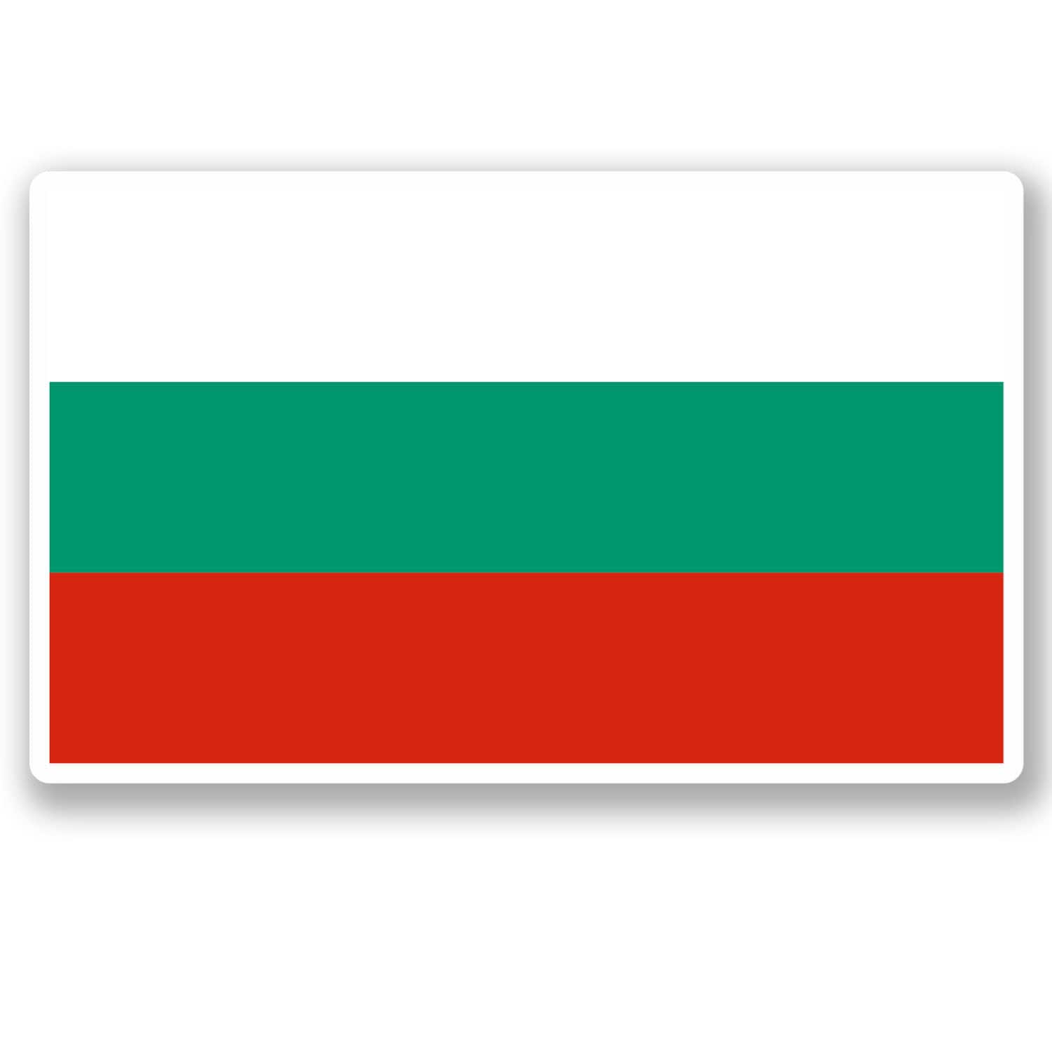 2 X 10cm Bulgaria Flag Vinyl Stickers - Europe Bulgarian Travel ...