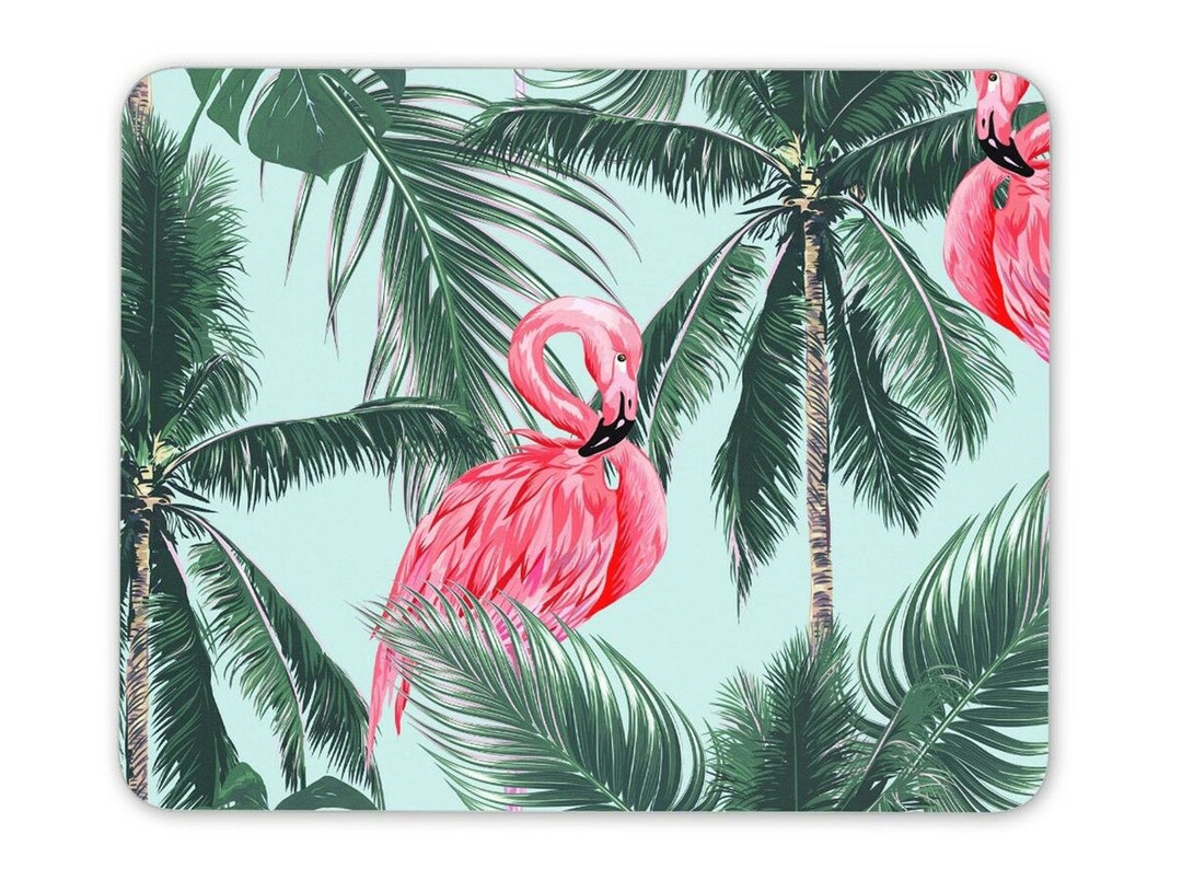 Jungle Animals Flamingo Toucan Parrot Flexible Rectangle Mouse - View #4