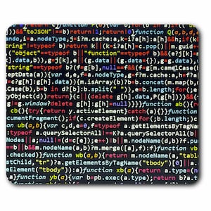 May include: A close-up of computer code on a black background. The code is written in a variety of colours, including red, blue, green, and yellow. The code is a mix of letters, numbers, and symbols. The code is a representation of the programming language JavaScript.