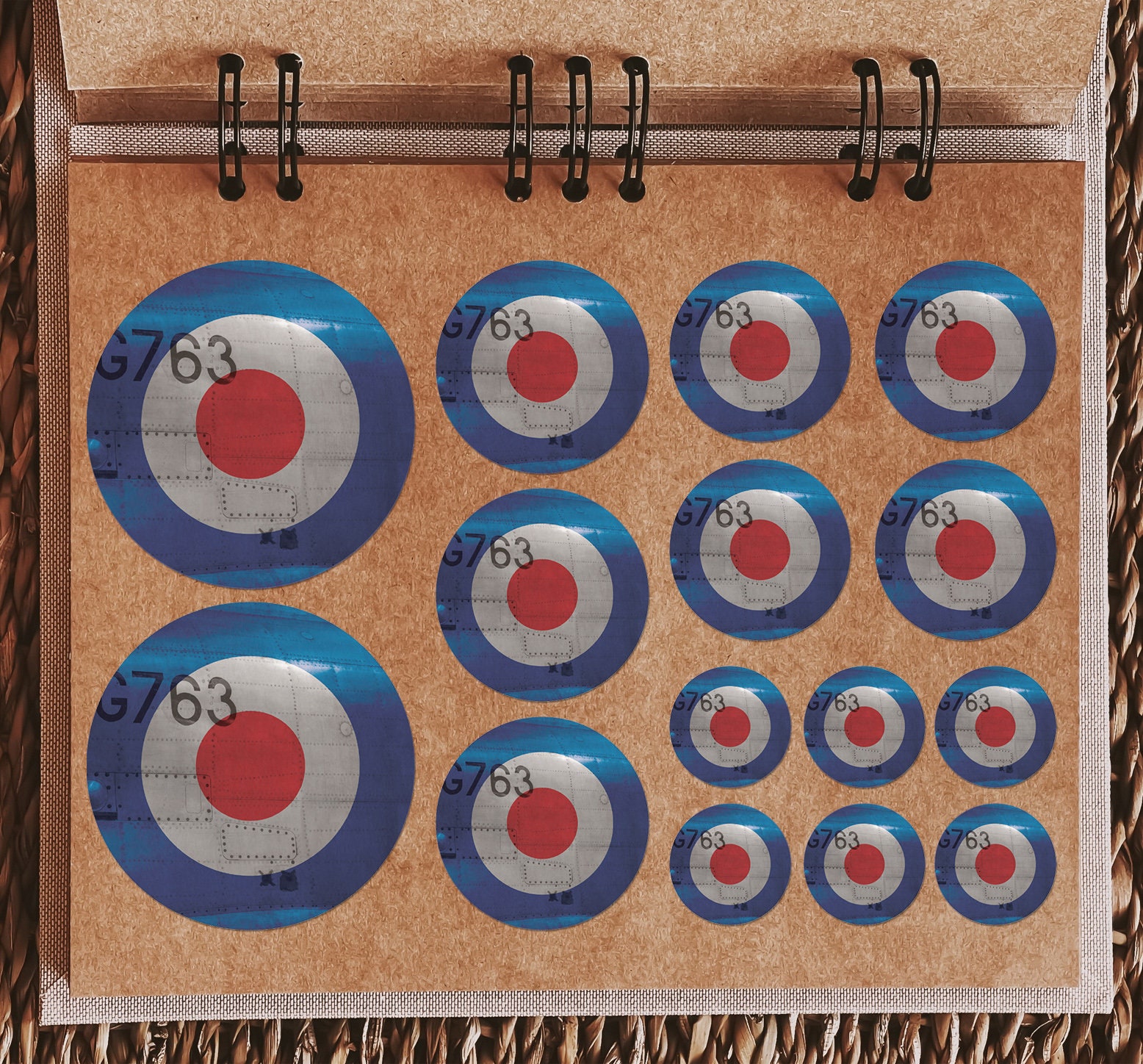 A5 Sticker Sheet RAF Roundel Vinyl Stickers - Aviation Mod Air Force ...