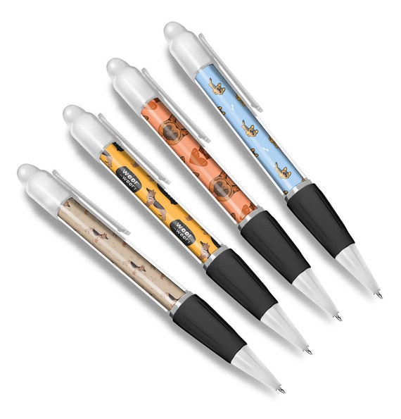 Set of 4 German Shepherd White Ballpoint Pens Alsatian Puppy Animals Pets Dogs Pattern Friends Boys Girls Men Women Theme Pen Gift 79364 Etsy Canada