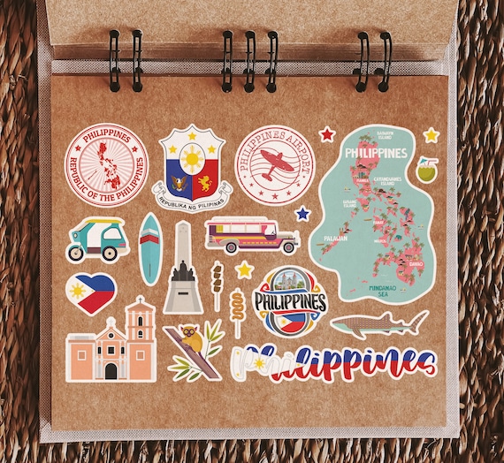 A5 Sticker Sheet Philippines Landmarks Vinyl Stickers - Etsy