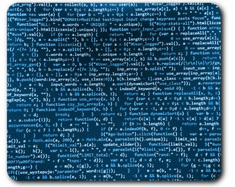 1 x Code Mouse Mat - Coding Geek Nerd Coder Software Engineer Desk Accessories Secret Santa Birthday Computer Mousepad Pad PC IT Gift #8485