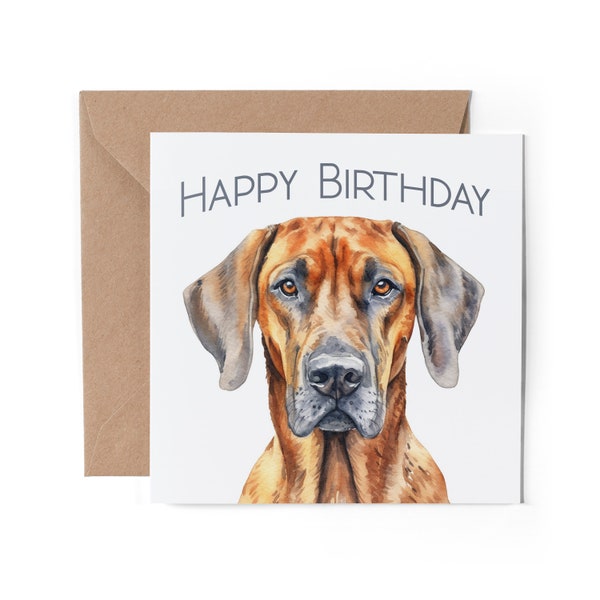 Birthday Card Rhodesian Ridgeback - Etsy