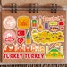 A5 Sticker Sheet Turkey Landmarks Vinyl Stickers - Bright Turkish Map ...