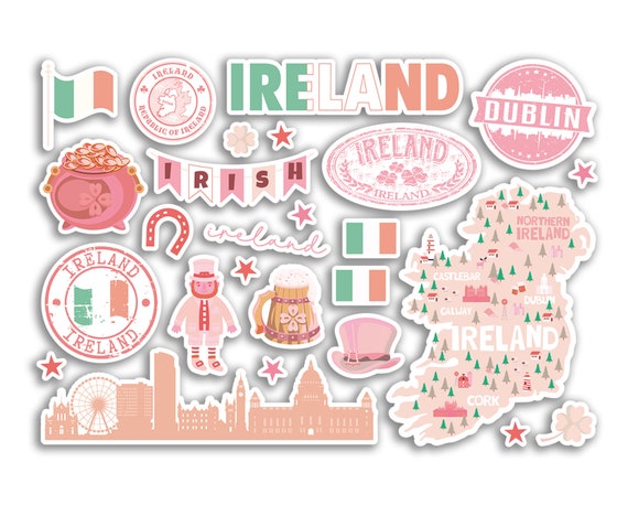 Litauen Aufkleber Set A5 Bogen - Vinyl Sticker Für Laptop Gepäck Mit Nationalsymbolen