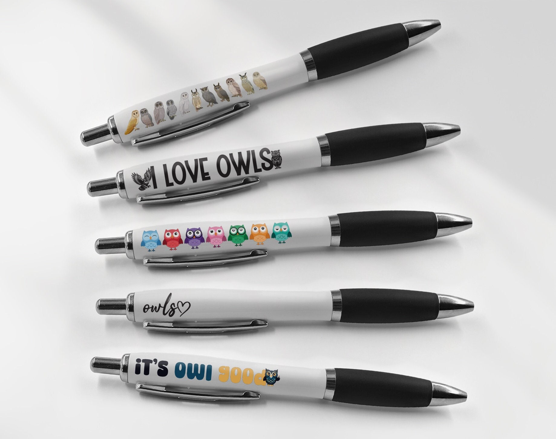 40 Stück Niedliche Eulen-Gelschreiber – 0,5 Mm, Schwarze Tinte, Mit Tier-Design, Für Schule, Büro & Als Geschenk