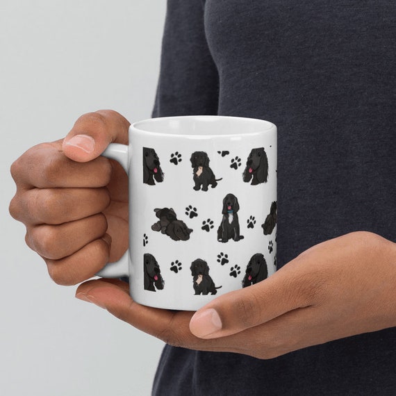 DV DESIGN 1 Taza Con Impresión De Cocker Spaniel - Perros Rubios Dorados Animales Cachorros Mascotas Patrón Ilustración Dibujos Animados Hogar Bebidas Tazas Taza Cocina Regalo #81040