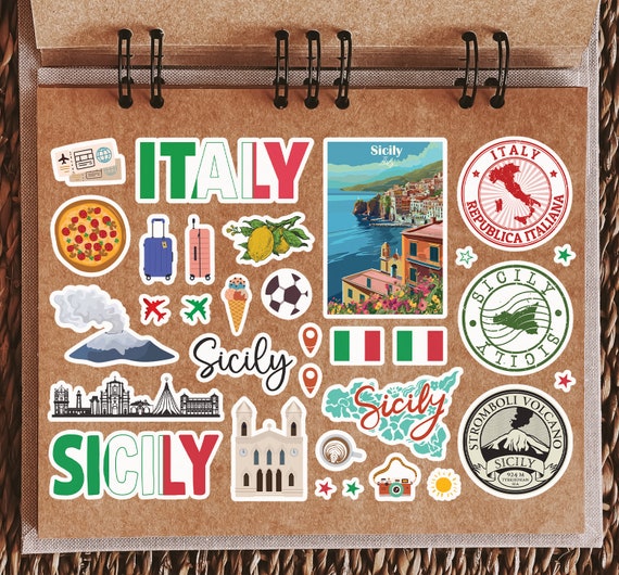 Sticker: 25 mm, 20 stuks - Hartstickers Vlag Gabon Vinyl Set 20 stuks