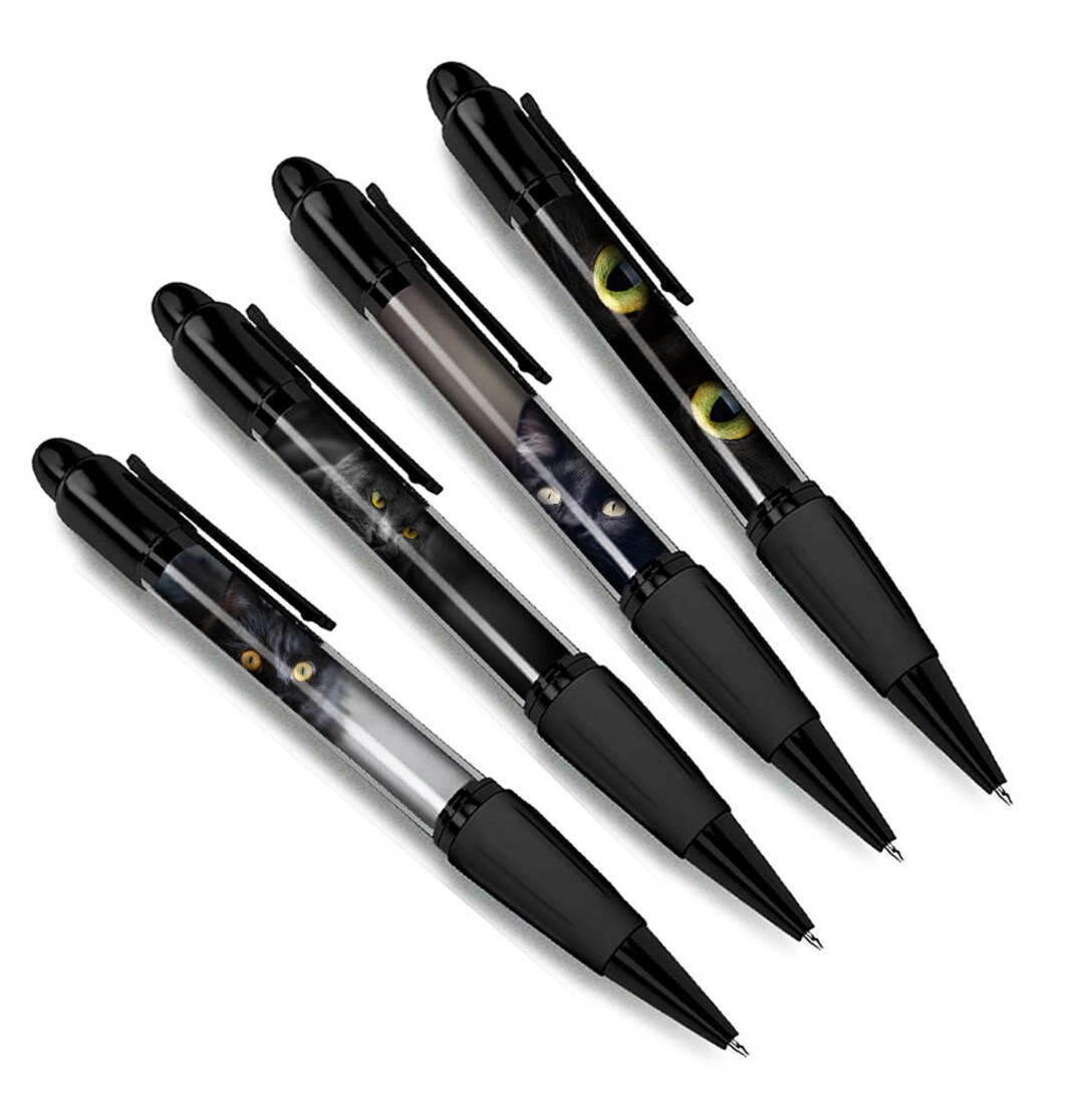 VorkiVecKi Black Cat Ballpoint Pens - 24 Pcs Cute Halloween Retractable...