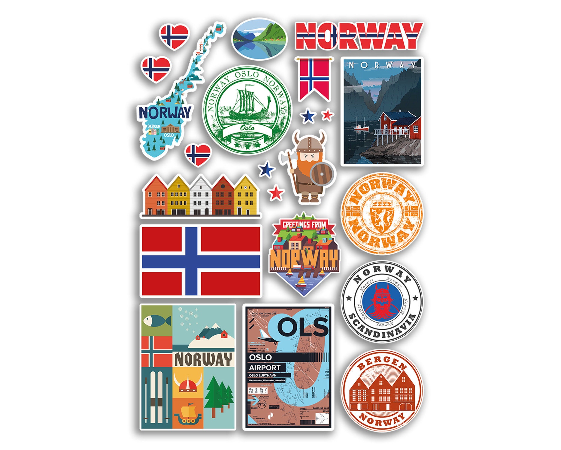 Laptop Film Sticker Sticker 13-17 Vinyl Notebook LP28 Norway Fjord