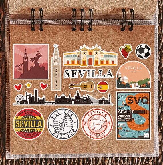 A5 Stickerbogen La Palma Sehenswürdigkeiten – Vinyl-Aufkleber Mit Spanien-Motiven Für Reise & Gepäck
