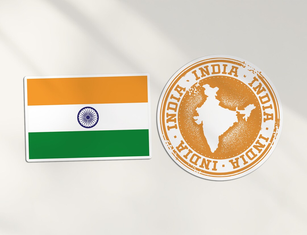 2 X 10cm India Vinyl Stickers - Indian Asia Country Map Flag Holiday ...