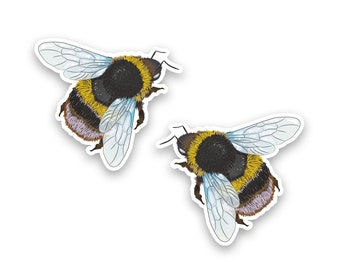 Bumble Bee Insect Vinyl Stickers - Science Nature Bees Laptop Sticker Decals #34609