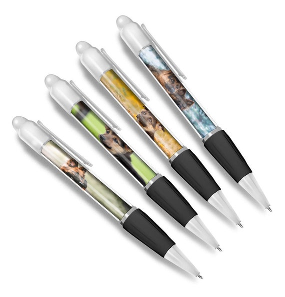 Set of 4 German Shepherd White Ballpoint Pens Animal Dog Puppy Pets Autumn Theme Boys Girls Men Women Stationery Pen 79625 Etsy Canada