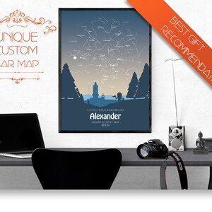 Mapa estelar digital personalizado, presente de aniversário, presente para bebê recém-nascido, estilos de menino ou menina, gráfico do céu noturno celestial, download para impressão em PDF