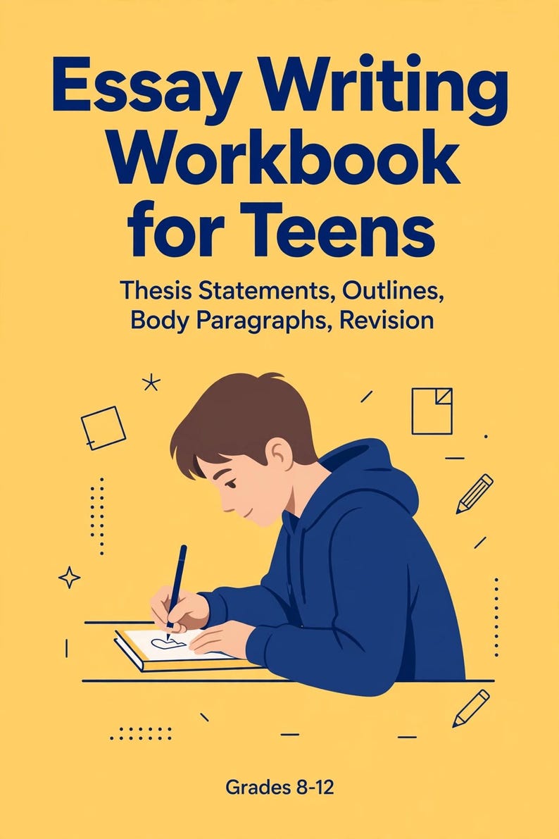 Essay Writing Workbook for Teens, Thesis Statements Outlines Revising