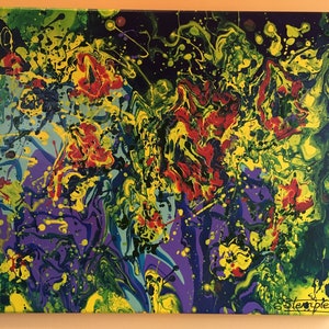 abstract painting on canvas, abstract painting, abstract, modern, expressionism, abstract expressionism, contemporary, Jackson Pollack style