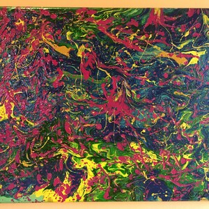 Abstract painting, Acrylic on canvas, Modern painting, Abstract art, Modern art, Contemporary art, Expressionistic art, J Pollock style