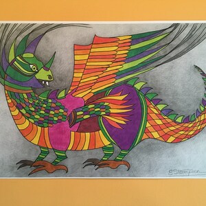 Abstract dragon, abstract dragon art, contemporary dragon art, Modern dragon drawing-colorful, cartoon dragon, animated dragon art