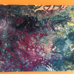 Underwater, acrylic on canvas, abstract painting, modern painting, expressionist painting, contemporary painting, Jackson Pollack style