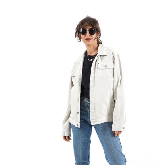 oversized unisex corduroy jas 