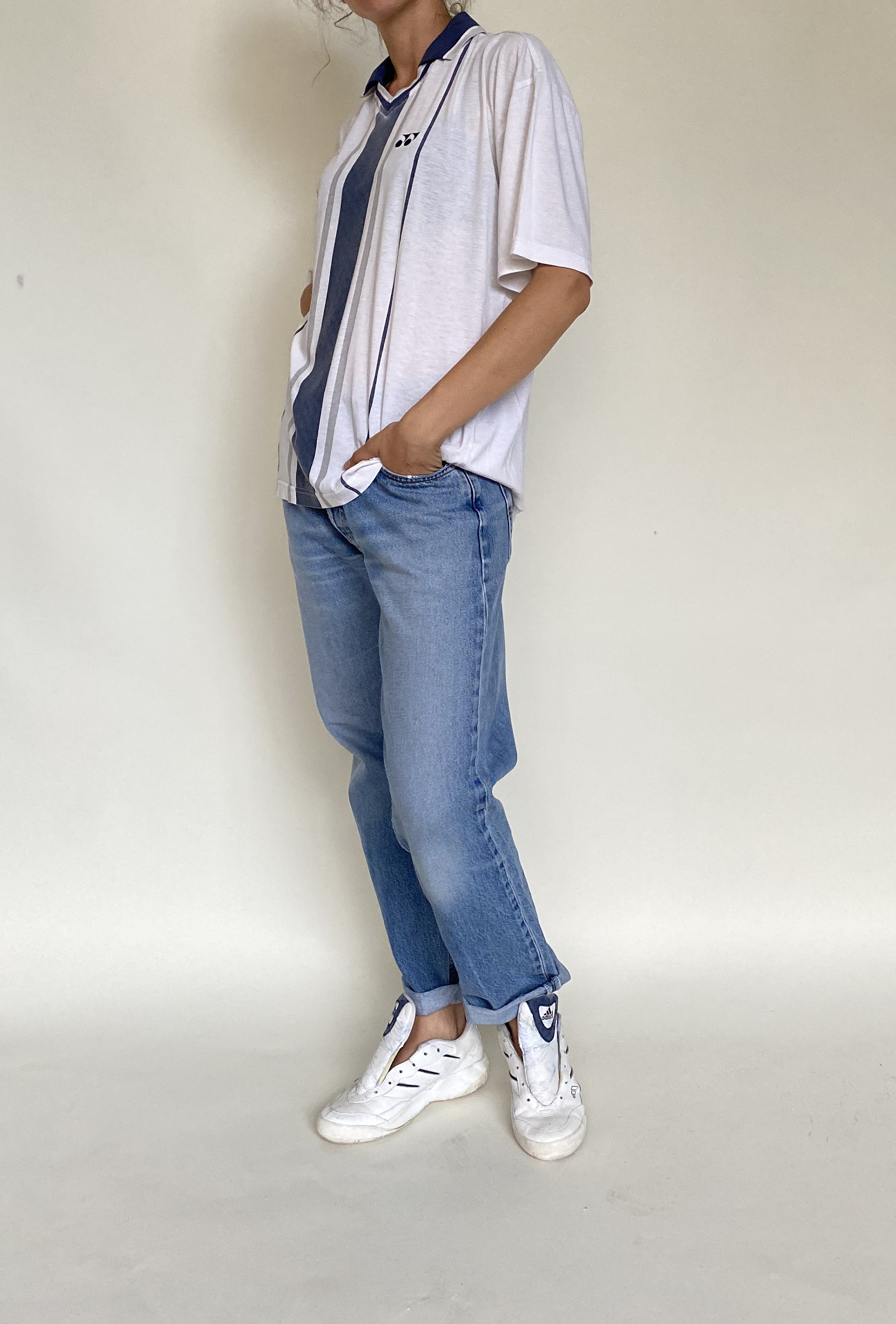 white funky shirt