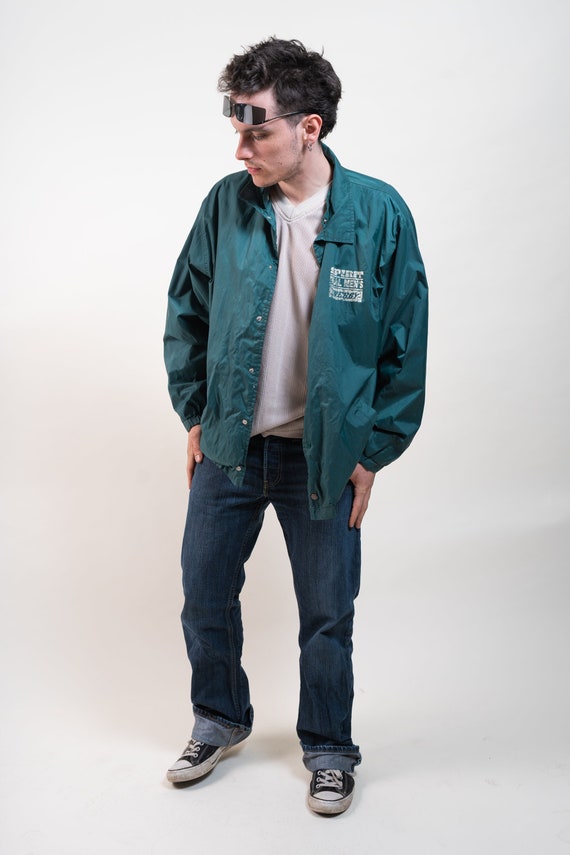80s aesthetic cotton windbreaker Gem
