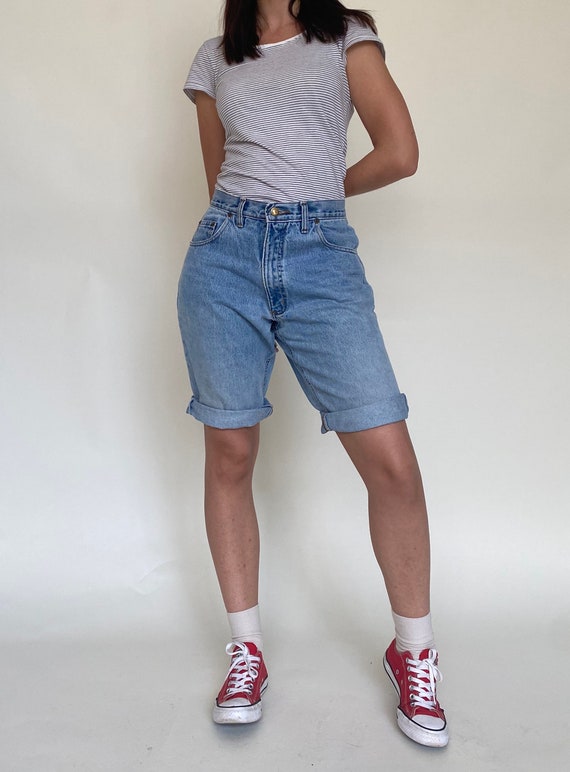 80s / 90s Vintage Denim Shorts / Baggy 
