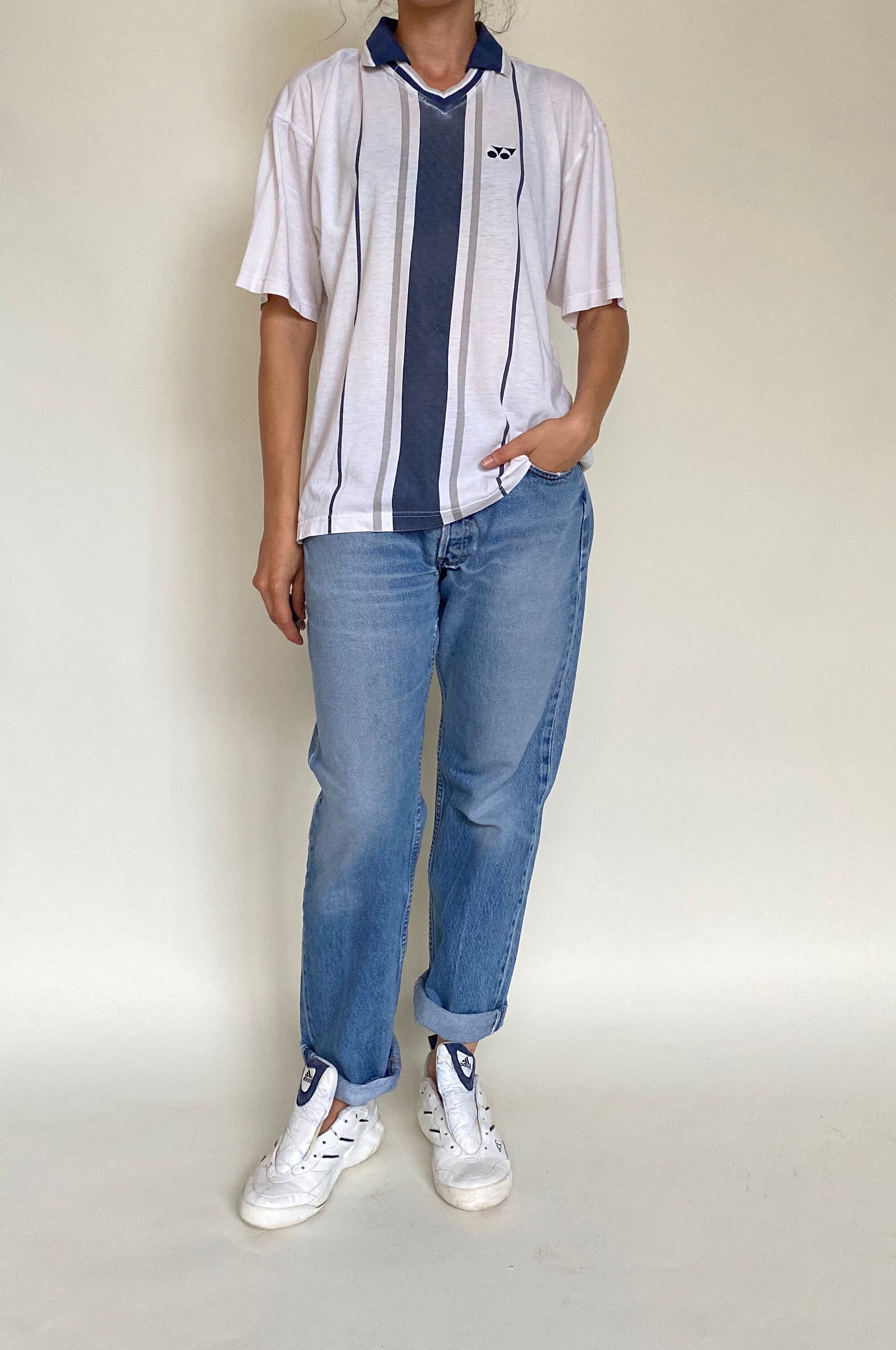 white funky shirt