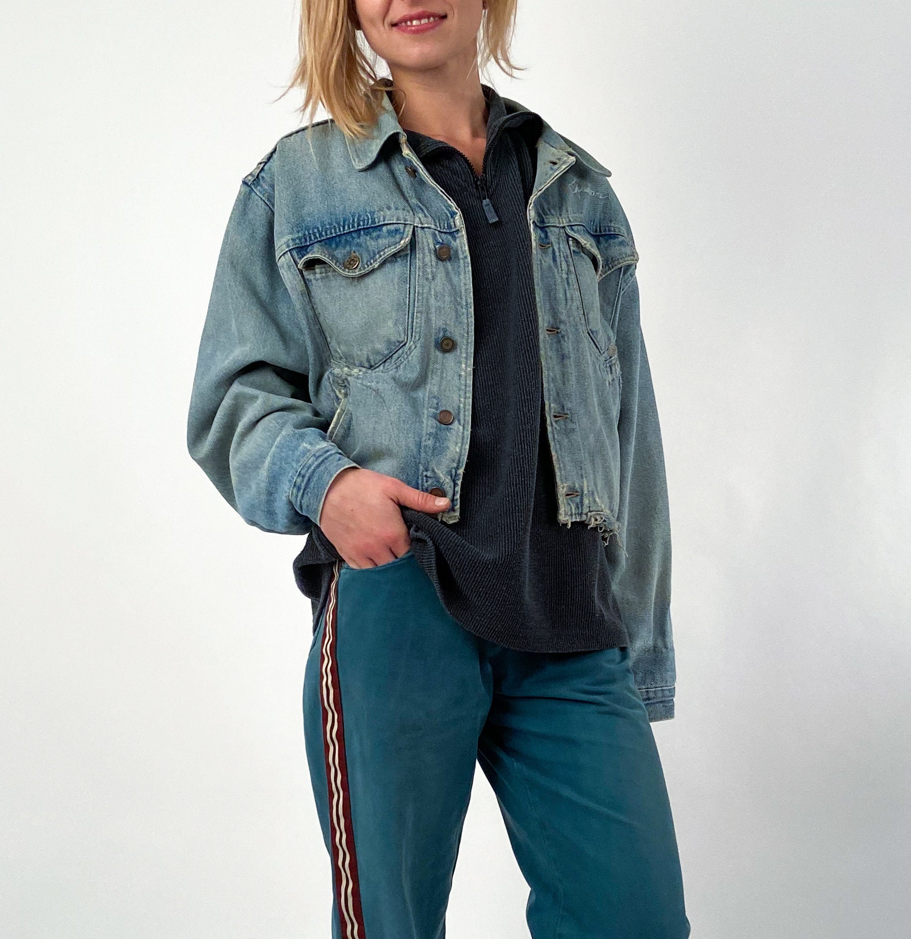 cropped denim jacket australia