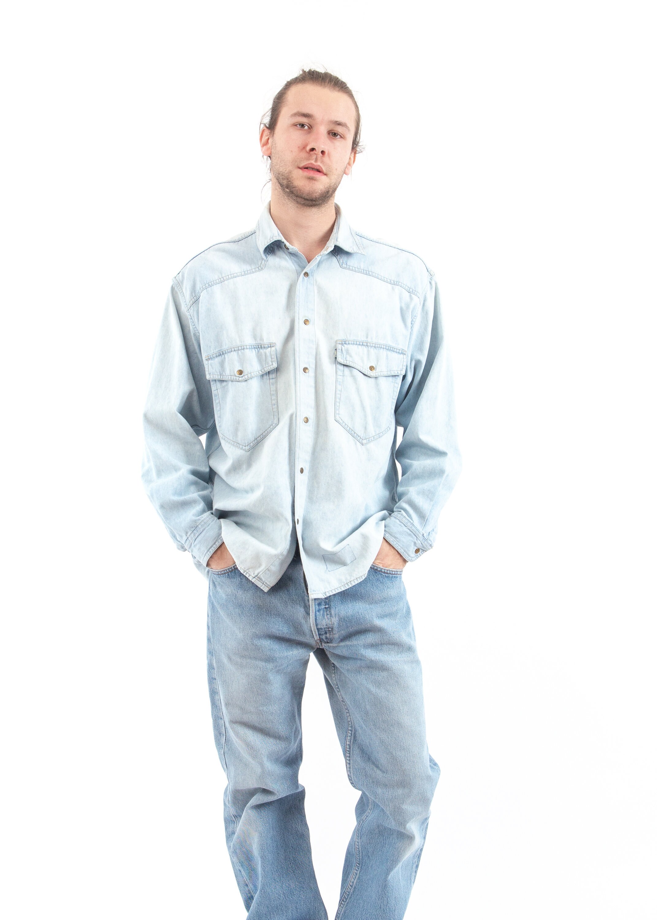 90s Retro Vintage Denim Unisex Shirt 