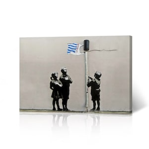 Tesco Generation Very Little Helps Street Art Painting Mural Graffiti Banksy Canvas Wall Art Print Living Room Bathroom Office Modern Decor