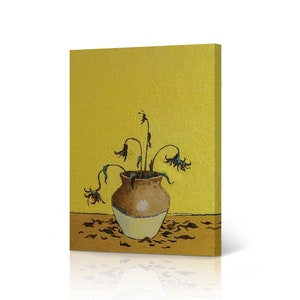 Banksy Wall Art Canvas Print Van Gogh Sunflowers  Artwork Living Room Dorm Room Office Wall Art Home Decor