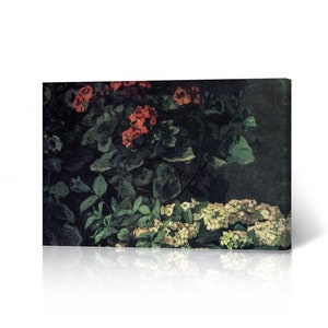 Spring Flowers by Claude Monet Canvas Wall Art Print Famous Oil Painting Impressionism Masterpiece Fine Art Living Room Modern Home Decor